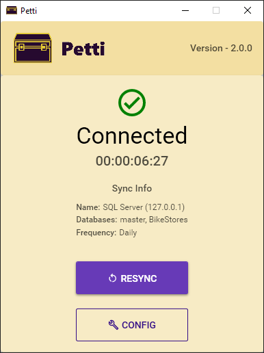Petti - Windows Server Client (Connected)